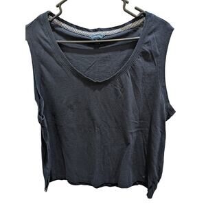 Women's plus size XXL Nautica navy blue sleeveless tank top shirt EUC